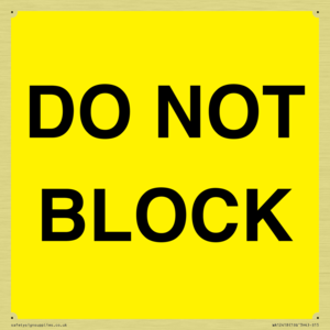 DO NOT BLOCK